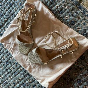 Sparkly Badgley Mischka Wedge Heel